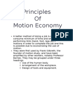 Principles of Motion Economy