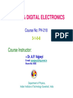 Analog & Digital Electronics: Course Instructor: Course Instructor