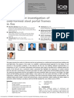 Finite-Element Investigation of Cold-Formed Steel Portal Frames in Fire