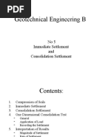 Geotechnical Engineering B: No5 Immediate Settlement and Consolidation Settlement