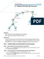 11.3.2.2 Packet Tracer - Test Connectivity With Traceroute Instructions