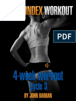 Venus Index Workout Cycle 3