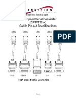 Cable Pin Out Specs