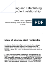 O - Terminating and Establishing Attorney-Client Relationship