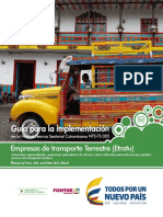 Guia de Implementación de La NTS-TS 005. Empresas de Transporte Ok PDF