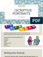 Descriptive Portraits Lesson