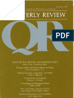 Winter 1987-1988 Quarterly Review - Theological Resources For Ministry