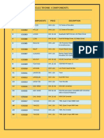 Electronic Components: NO. Product Id Components Price Description