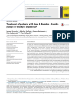 Treatment of Patients With Type 1 Diabetes Insulin Pumps or Multiple Injections 2016 Biocybernetics and Biomedical Engineering