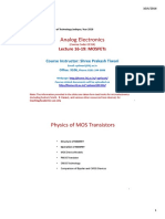 Lecture16 19 MOSFETs