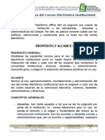 Política en Uso de Correo Electrónico Institucional (PUCEI) v1.03