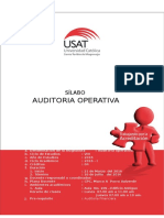 USAT. Silabo Auditoria Operativa. 2016 I