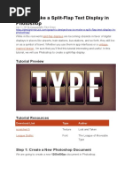 How To Make A Split-Flap Text Display in Photoshop