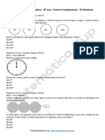 Exercícios de Matemática - 8º Ano - Ensino Fundamental - 3º Bimestre