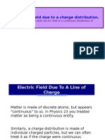 The Electric Field Due To A Charge Distribution