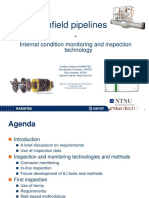 Infield Pipelines, Internal Condition Monitoring and Inspection