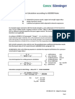 K65 Working Pressure Calculation According To AD2000 Rules