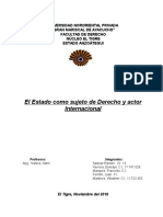 El Estado CM Sujeto de Derecho y Actor Internacional