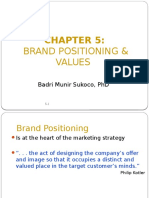 Brand Positioning & Values: Badri Munir Sukoco, PHD