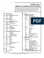 GUIDE To The Library Classification System: Austin Community College Library Services 7/30/2015, B. Young