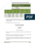 Instructions On How To Create A Units of Production Depreciation Schedule