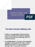 Demand, Supply, and Market Equilibrium