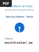 SBI Specialist Officers - Operating Systems