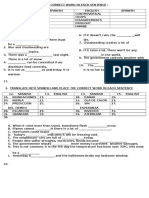 Worksheet Living English Vocabulary Unit 2