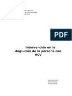 Intervención en La Deglución de La Persona Con ACV