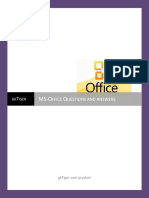 MS Office Questions and Answers