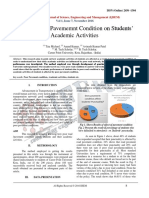 Effect of Poor Pavememnt Condition On Students' Academic Activities