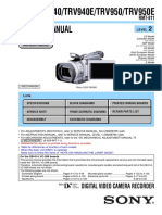 Service Manual: DCR-TRV940/TRV940E/TRV950/TRV950E