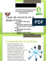 Tipos de Servicios en Computo en La Nube INTEGRACION 1