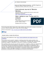 Solar Radiation Over Turkey and Its Analysis