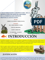 Caracterizacion de Especies Menores