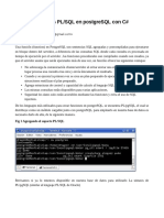 Uso de Funciones PL/SQL en postgreSQL Con C#