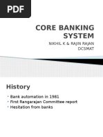 Core Banking System: Nikhil K & Rajin Rajan Dcsmat