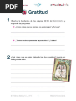 Ficha Emocionario 42 Gratitud PDF