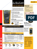 Fluke 73-77-175 177 and 179 Digital Multimeter Datasheet