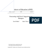 Excel Forecasting With Excel