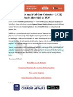 Nyquist Plot and Stability Criteria - GATE Study Material in PDF