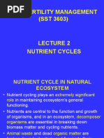 SST3603 Lecture 2 Nutrient Cycles