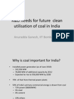 R&D Needs For Future Clean Utilisation of Coal in India: Anuradda Ganesh, IIT Bombay, India