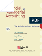 Financial Managerial Accounting: The Basis For Business Decisions