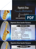 Repertorio Show Saxofonromance