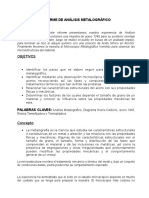 Informe de Analisis Metalografico