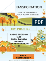 Transportation: SDN Kedungpring 2 TAHUN AJARAN 2016/2017