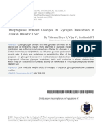 Thiopropanol Induced Changes in Glycogen Breakdown in Alloxan Diabetic Liver