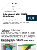 Prospección Geológica Modelos Descriptivos de Cox y Singer