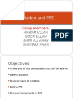 Isolation and PPE: Group Members